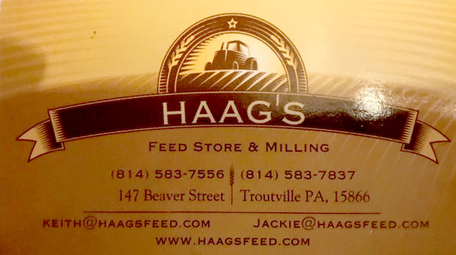 Haag Business Card